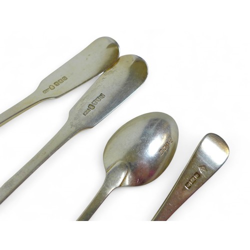 23 - Four Georgian and later silver spoons, total weight 227.4g/7.3 toz. (4)