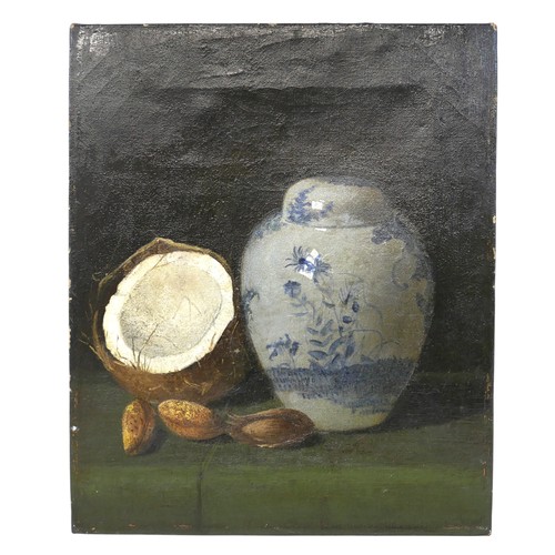 169 - British School (early 20th century): still life, depicting a Chinese blue and white ginger jar and a... 