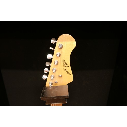 122 - A Johnny Brook Strat style electric guitar signed by Sir Paul McCartney, case size 48 by 14 by 114cm... 