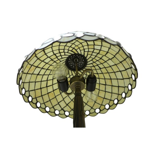 234 - A Tiffany style table lamp, 40cm diameter by 58cm tall.