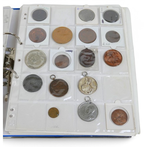 116 - #AUCTION AMENDMENT# A collection of coins, tokens, and medallions, including predominantly 19th cent... 