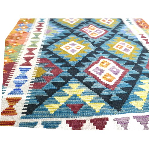 312 - Maimana Kilim hand knotted rug, 154 by 102cm.