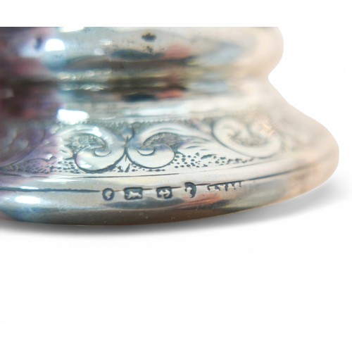 14 - A collection of silver salts and salt spoons, including a pair of Victorian cauldron style salts, ru... 