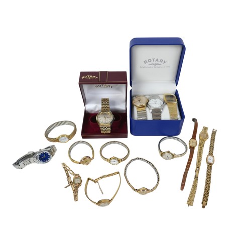 62 - A collection of costume jewellery, including a pair of 9ct yellow gold earrings, each set with an ov... 