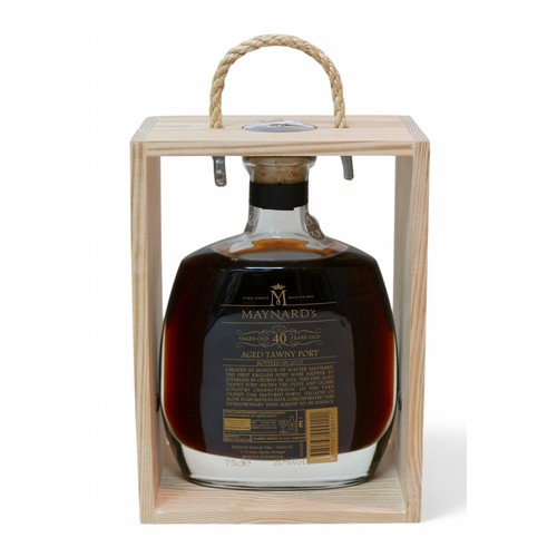 171 - A bottle of Maynard's 40 years old Aged Tawny Port, 75cl, with wooden case.