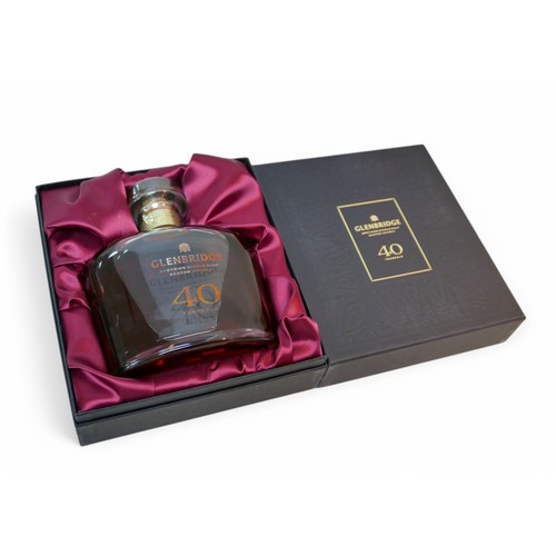 178 - A bottle of Glenbridge Speyside single malt 40 years old Scotch whisky, 70cl, with presentation case... 