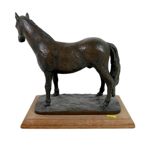 166 - A bronzed resin equine sculpture, modelled as a Welsh Cob, by Peter & Eileen Fagan, limited edition ... 