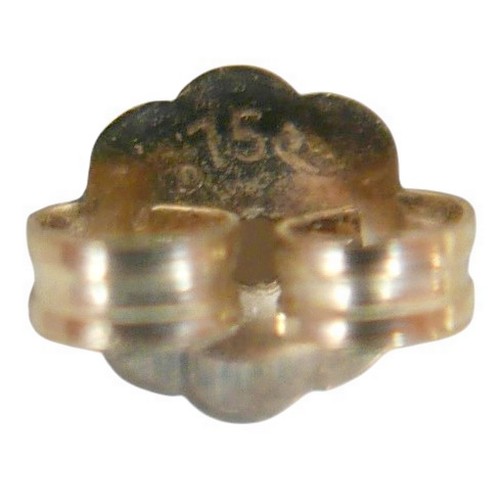 33 - An 18ct gold, pearl and turquoise necklace, 7g, plus pair of pearl stud earring pendant drops on goo... 