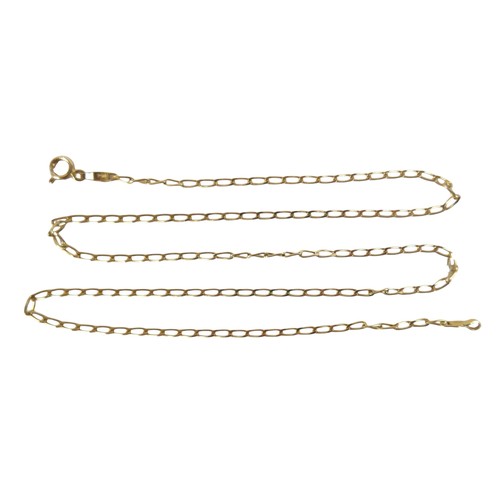 54 - An 18ct gold chain necklace, 50cm long, 5.3g.