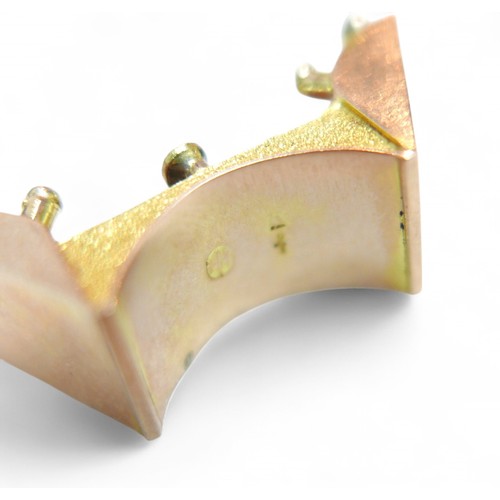 42 - A 14ct gold charm, possibly in the form wudu style wash basin, 3 by 1.2 by 1cm high, 4.7g. .