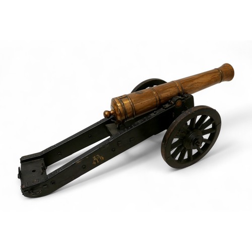 351 - A Fine Bronze East India Company Model Of A 24-Pounder Cannon Dated Of tapering multi-stage form wit... 