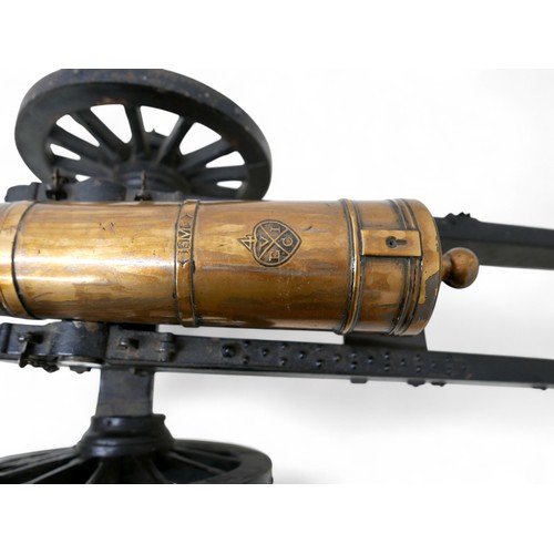 351 - A Fine Bronze East India Company Model Of A 24-Pounder Cannon Dated Of tapering multi-stage form wit... 