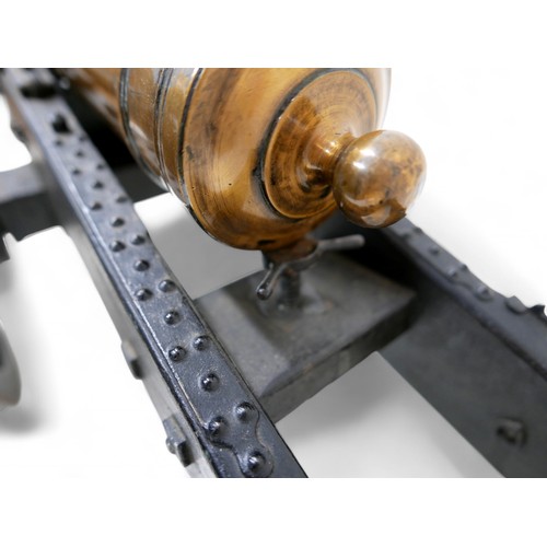 351 - A Fine Bronze East India Company Model Of A 24-Pounder Cannon Dated Of tapering multi-stage form wit... 