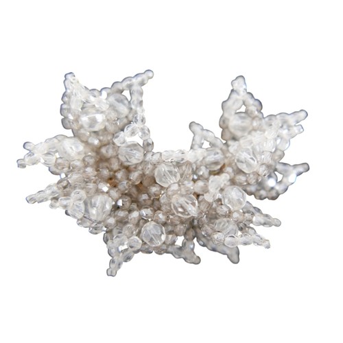 21 - A Coppola and Toppo vintage 1950's clear grey crystal brooch, from Liberty's in original cardboard b... 