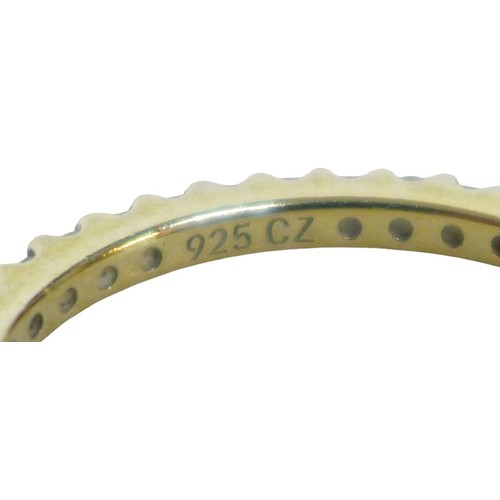 43 - A group of silver jewellery, comprising two dress rings with thick bands; one with 925 silver and pi... 