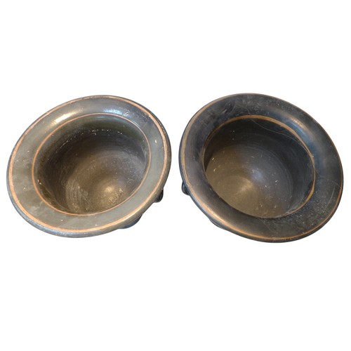 272 - Two 4th century BCE Attic style bell krater vases, both with stopped meander decoration, 29 by 28cm ... 