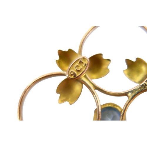 61 - Three items of gold jewellery comprising a 9ct yellow gold necklace 45cm by 2mm, a 9ct yellow gold p... 