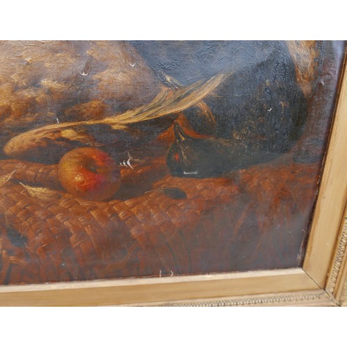 340 - Charles Thomas Bale (British, 1855-1925): still life with dead game and fruit, signed and dated 1893... 