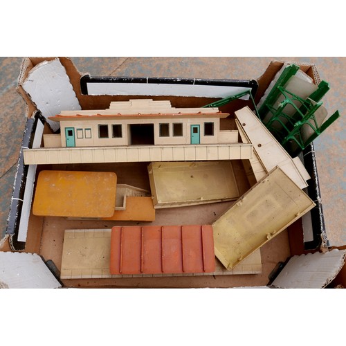 224 - A large collection of vintage toys, models and accessories, including a group of empty Dinky and Cor... 