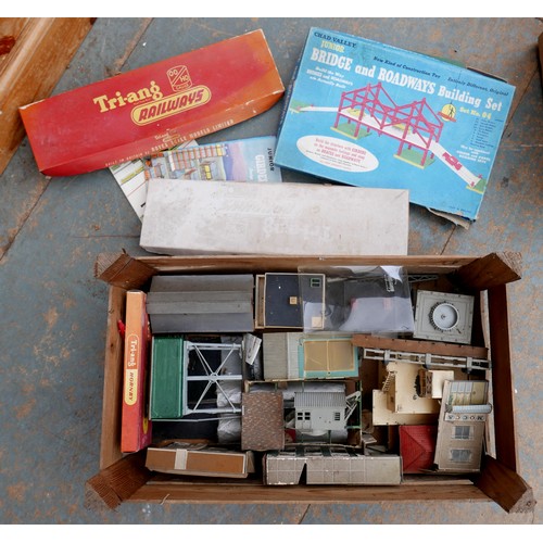 224 - A large collection of vintage toys, models and accessories, including a group of empty Dinky and Cor... 