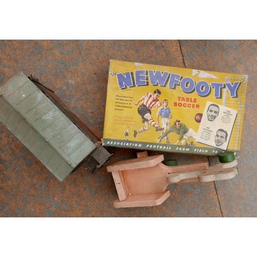 224 - A large collection of vintage toys, models and accessories, including a group of empty Dinky and Cor... 
