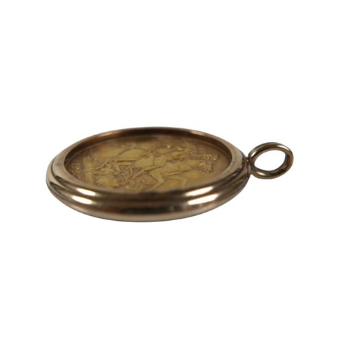 14 - An Elizabeth II gold sovereign, 1982, in yellow metal pendant mount, 24.2mm diameter, 11.2g.