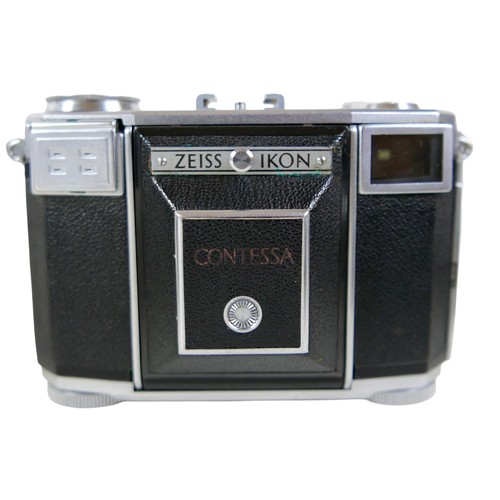 165 - A collection of eight vintage cameras comprising Optima III, Bencini Koroll III, Zeiss Ikon Contessa... 