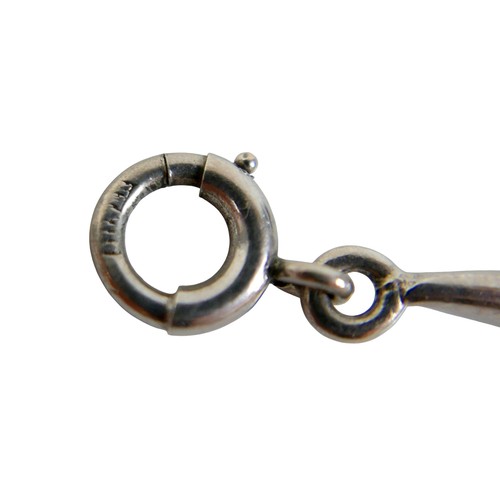 50 - A Sterling silver horse bit bracelet 1 by 20cm long.