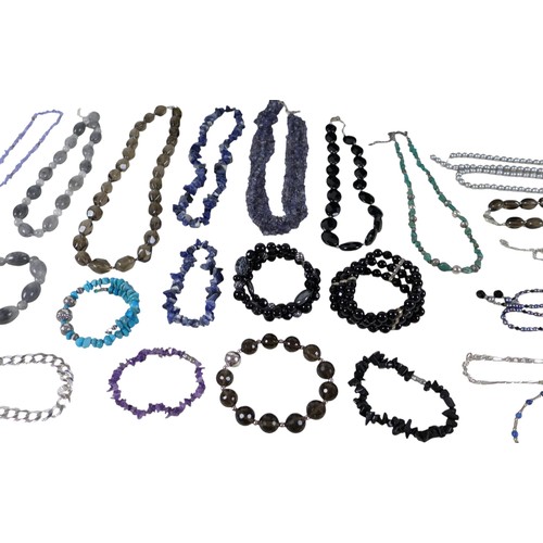 39 - An interesting collection of silver and dress jewellery, including various QVC items, and a PreZerve... 