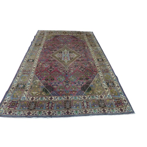 449 - A hand knotted Meimeh rug, 320 by 203cm.