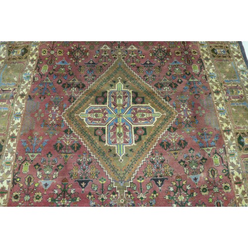 449 - A hand knotted Meimeh rug, 320 by 203cm.