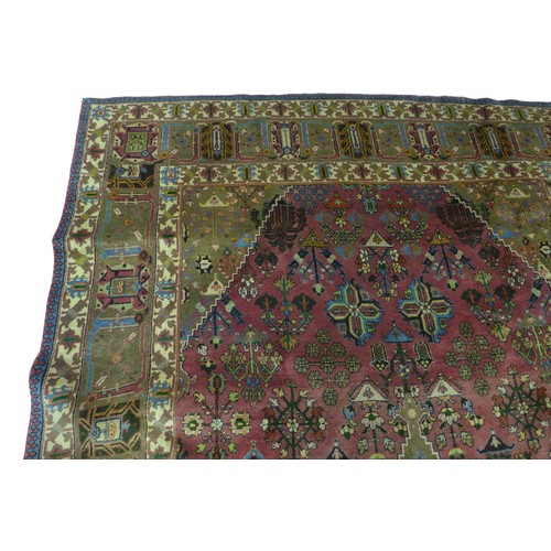 449 - A hand knotted Meimeh rug, 320 by 203cm.