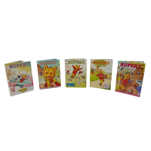 212 - A collection of Rupert The Bear books, the Daily Express Annual, 1940's to 1980's, plus 1944, 1947 a... 