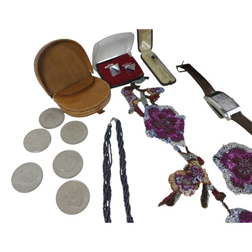 20 - A collection of assorted silver and dress jewellery including watches.