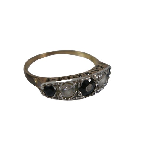 54 - A gold and silver 