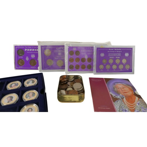 132 - A quantity of coins and banknotes to include GB: three Peppiatt 31 notes, one O'Brien 10 shilling no... 