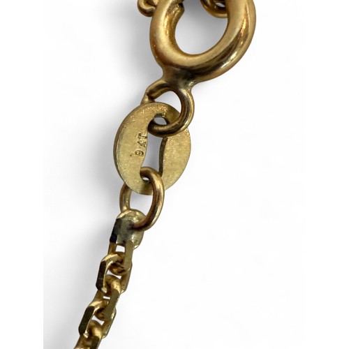 46 - A 9ct gold necklace, 51.5cm long ,5.4g.