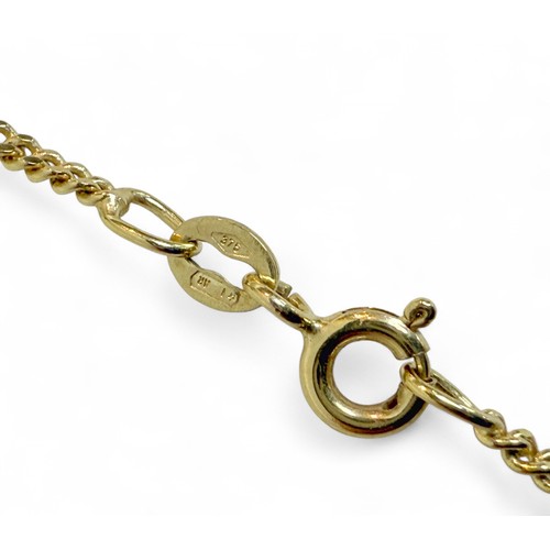 45 - A 9ct gold necklace, 59.5cm long, 5.2g.