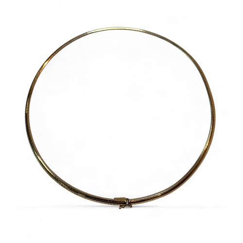 6 - A 9ct gold articulated necklace, approximately 39.5cm internal circumference, 22.6g.