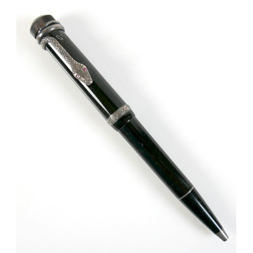 218 - A Montblanc Meisterstuck Writer's Edition 'Agatha Christie' ballpoint pen, no. 008829/25000, circa 1... 