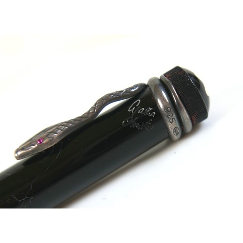 218 - A Montblanc Meisterstuck Writer's Edition 'Agatha Christie' ballpoint pen, no. 008829/25000, circa 1... 