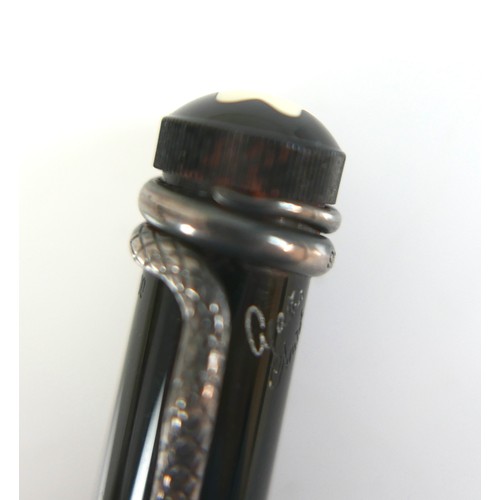 218 - A Montblanc Meisterstuck Writer's Edition 'Agatha Christie' ballpoint pen, no. 008829/25000, circa 1... 