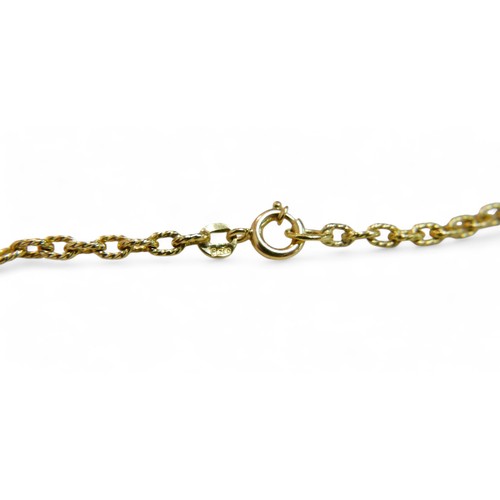 11 - An 18ct gold chain necklace, 61.5cm long, 11.6g.