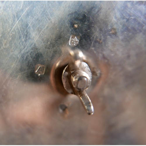 269 - A Victorian Scottish silver three piece tea service, of tapering baluster form, engraved foliate car... 