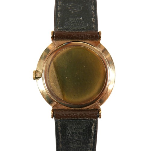 173 - A Rolex Precision 9ct gold cased gentleman's wristwatch, model 12379, circular silvered dial, applie... 
