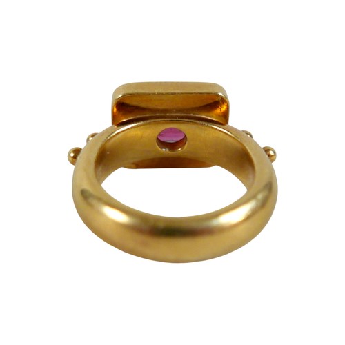 3 - Elizabeth Gage: an 18ct yellow gold 