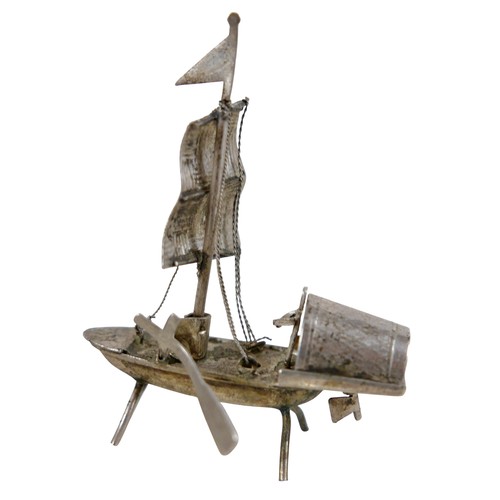 51 - A collection of silver and other jewellery including a 15ct diamond shirt stud, stud weight 1.4g.(1 ... 