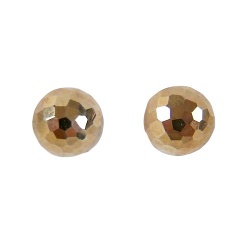 19 - A pair of 9ct yellow gold 