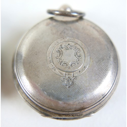 72 - A collection of five silver pocket watches, together with a wristwatch, nine assorted watch chains, ... 