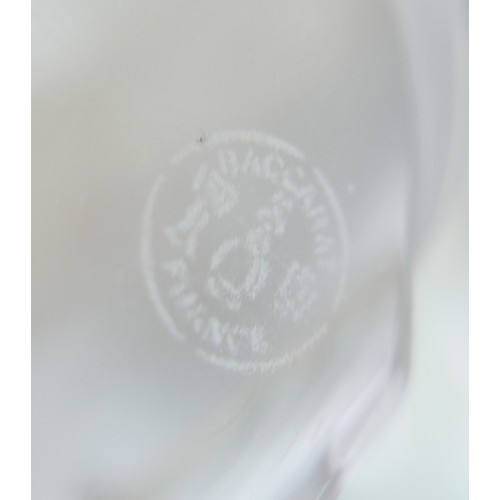 263 - A Baccarat frosted glass duckling, 8cm high.